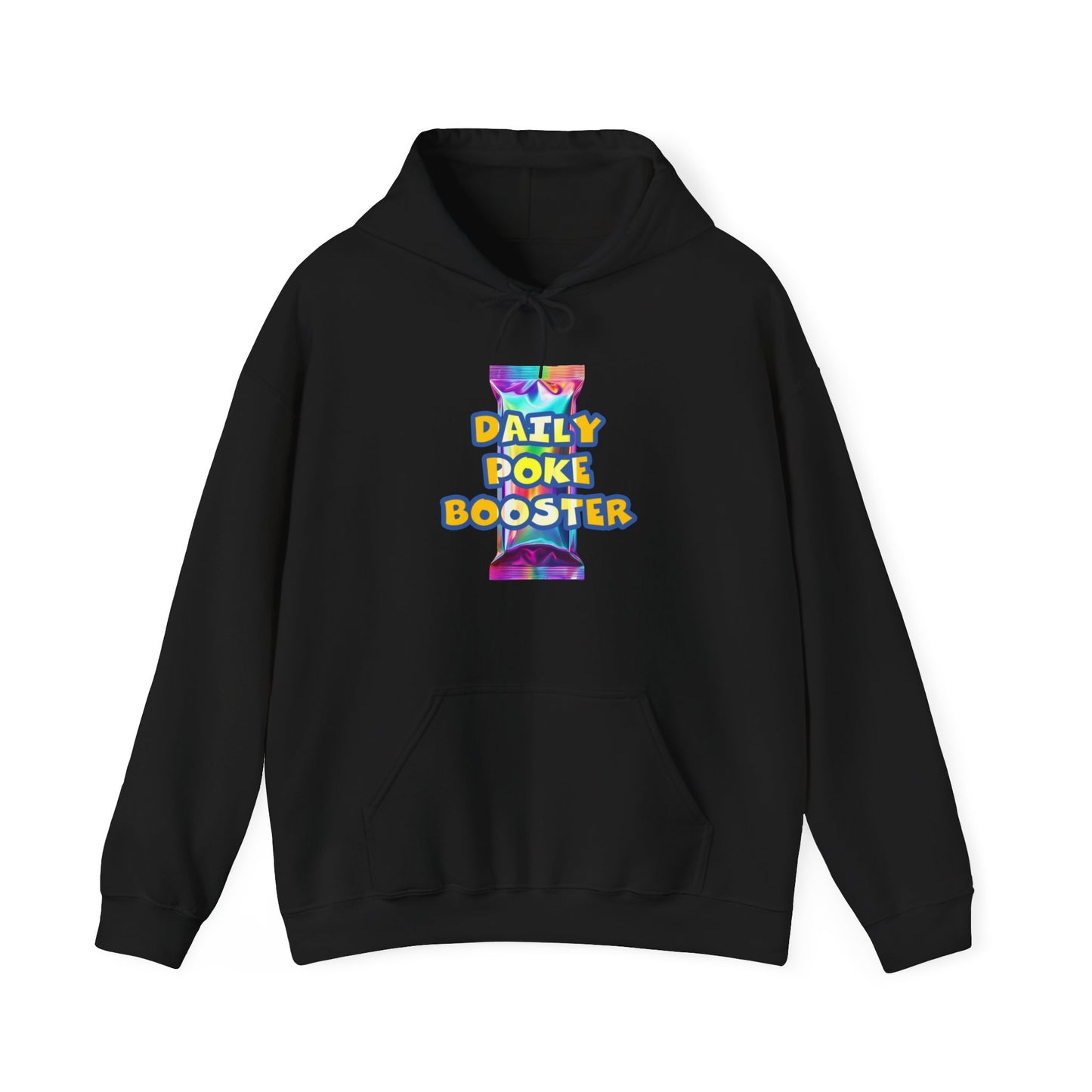 Daily Poke Booster Hooded Sweatshirt for Cozy Days, Relaxation Gift, Unisex Sweatshirt, Lounge Wear, Casual Hoodie, Cool Comfort