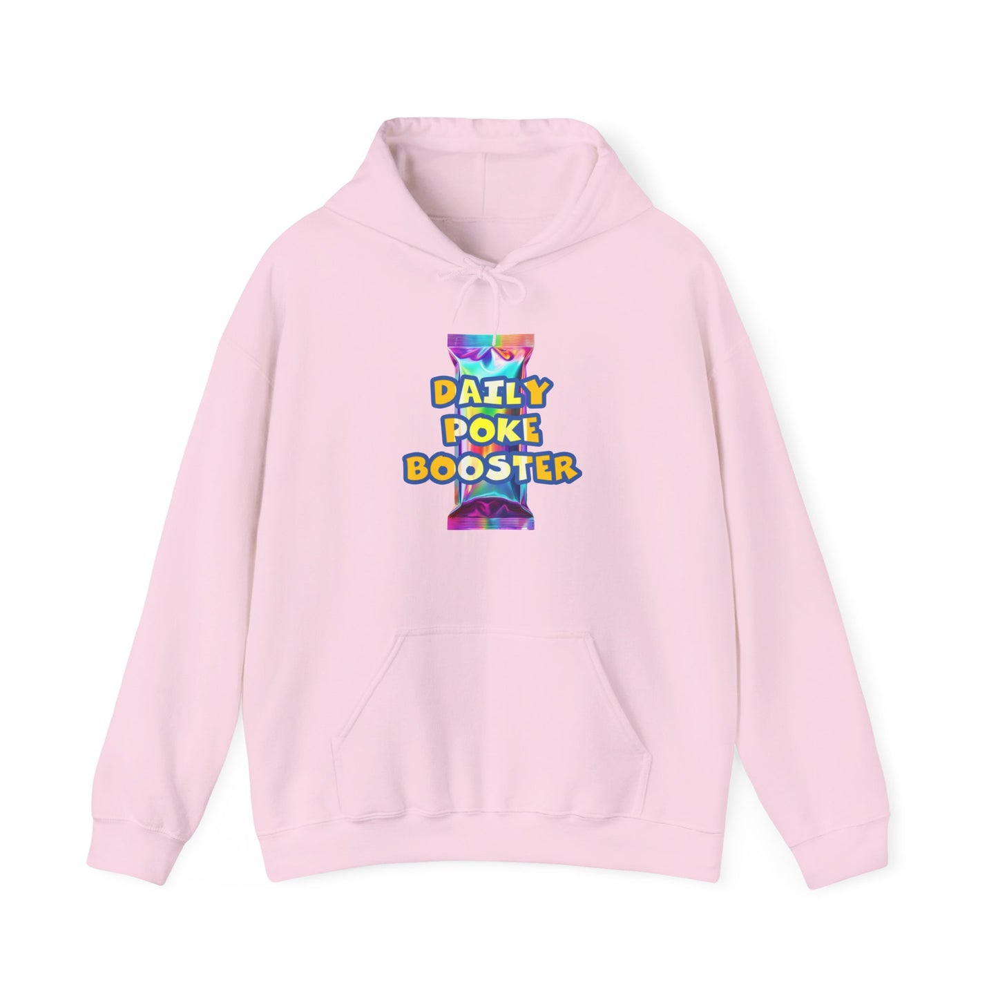 Daily Poke Booster Hooded Sweatshirt for Cozy Days, Relaxation Gift, Unisex Sweatshirt, Lounge Wear, Casual Hoodie, Cool Comfort
