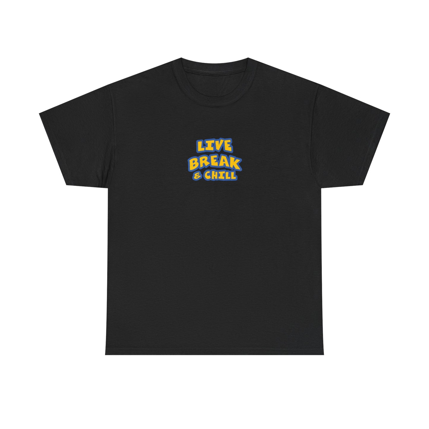 Live Break Unisex Heavy Cotton Tee | Fun Graphic Shirt, Casual Wear, Gift for Friends, Everyday Comfort, Summer Tee