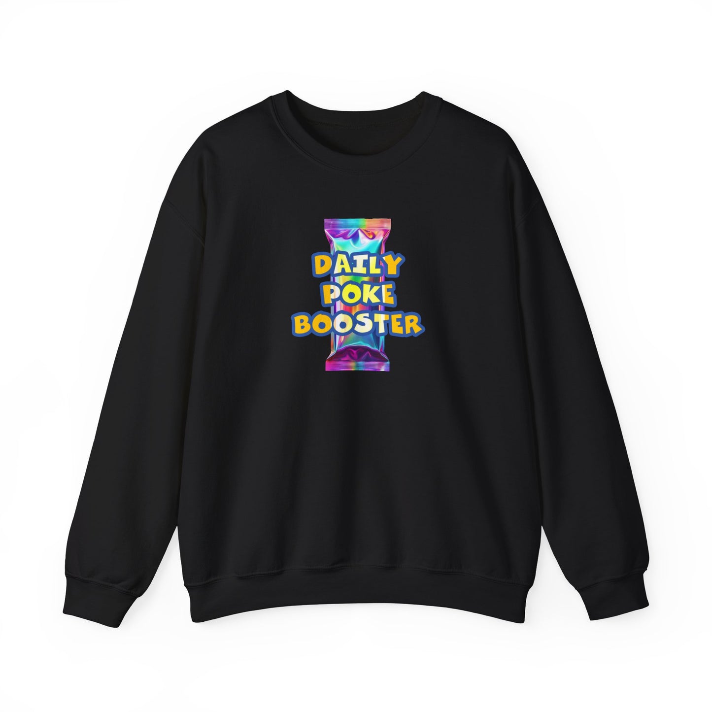Daily Poke Booster Crewneck Sweatshirt | Cozy Unisex Sweatshirt, Casual Wear, Lounge Gift, Relaxation Apparel, Fall Fashion