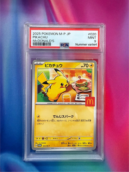 Pikachu PROMO McDonald's 2025| PSA9 | *japanisch*