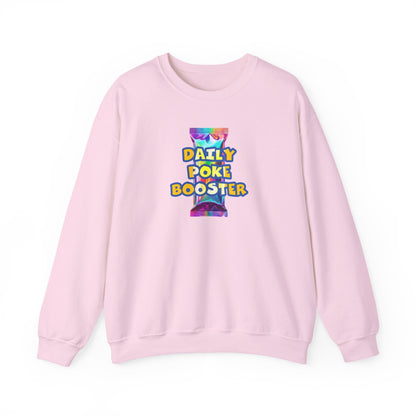 Daily Poke Booster Crewneck Sweatshirt | Cozy Unisex Sweatshirt, Casual Wear, Lounge Gift, Relaxation Apparel, Fall Fashion