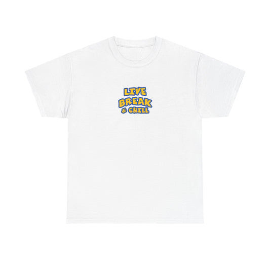 Live Break Unisex Heavy Cotton Tee | Fun Graphic Shirt, Casual Wear, Gift for Friends, Everyday Comfort, Summer Tee