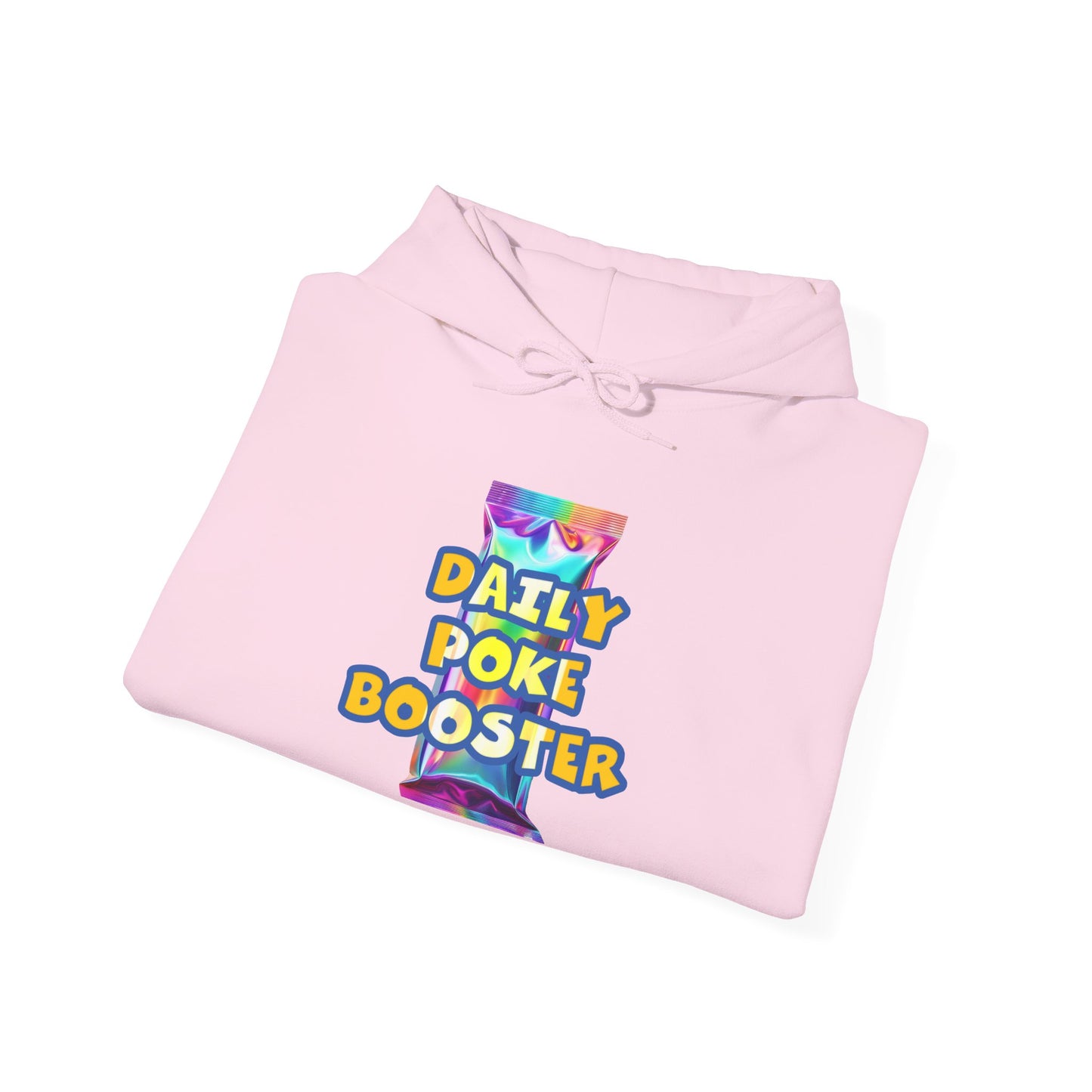Daily Poke Booster Hooded Sweatshirt for Cozy Days, Relaxation Gift, Unisex Sweatshirt, Lounge Wear, Casual Hoodie, Cool Comfort