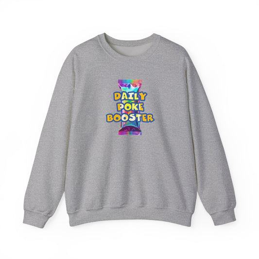 Daily Poke Booster Crewneck Sweatshirt | Cozy Unisex Sweatshirt, Casual Wear, Lounge Gift, Relaxation Apparel, Fall Fashion