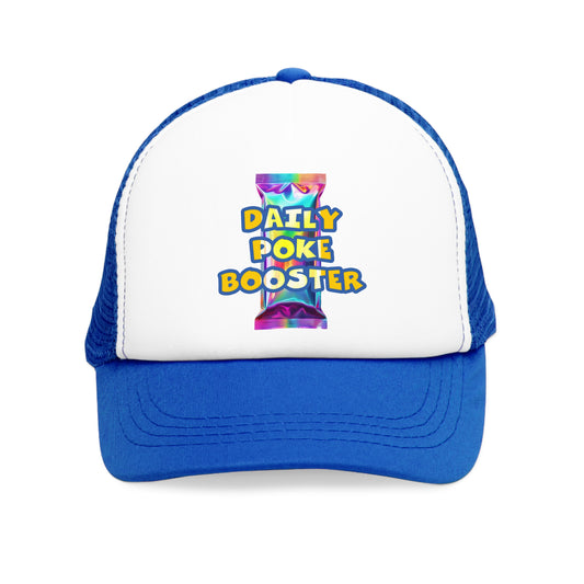'Daily Poke Booster' Cap - Fun Mesh Hat for Outdoor Adventures, Gifts for Gamers, Festivals, Summer Parties, and More