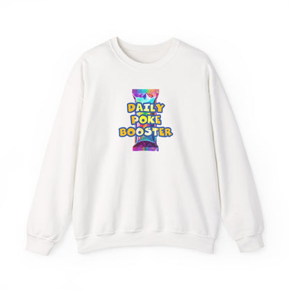 Daily Poke Booster Crewneck Sweatshirt | Cozy Unisex Sweatshirt, Casual Wear, Lounge Gift, Relaxation Apparel, Fall Fashion