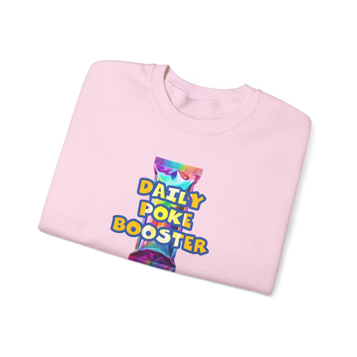 Daily Poke Booster Crewneck Sweatshirt | Cozy Unisex Sweatshirt, Casual Wear, Lounge Gift, Relaxation Apparel, Fall Fashion