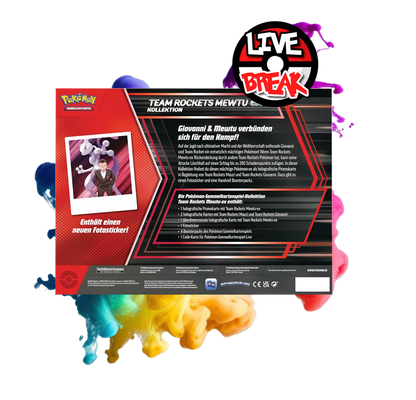 Team Rockets Mewtu ex Kollektion | Live Break